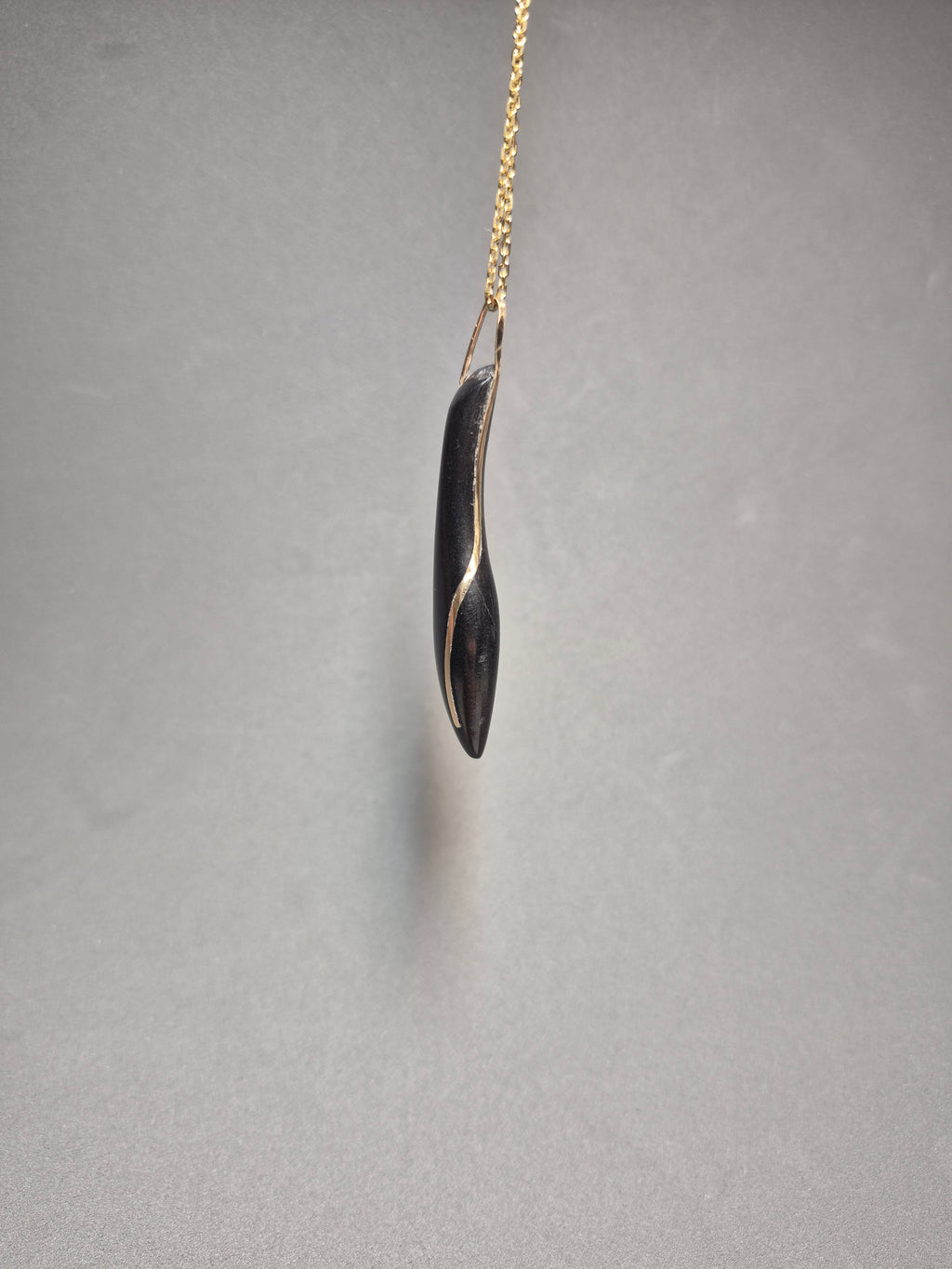 Black and Gold stone pendant