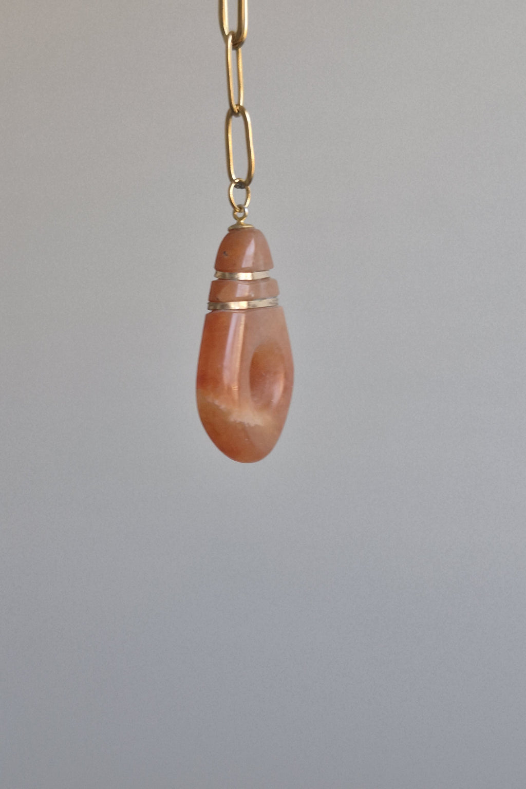 Artisan Boho Honey stone pendent