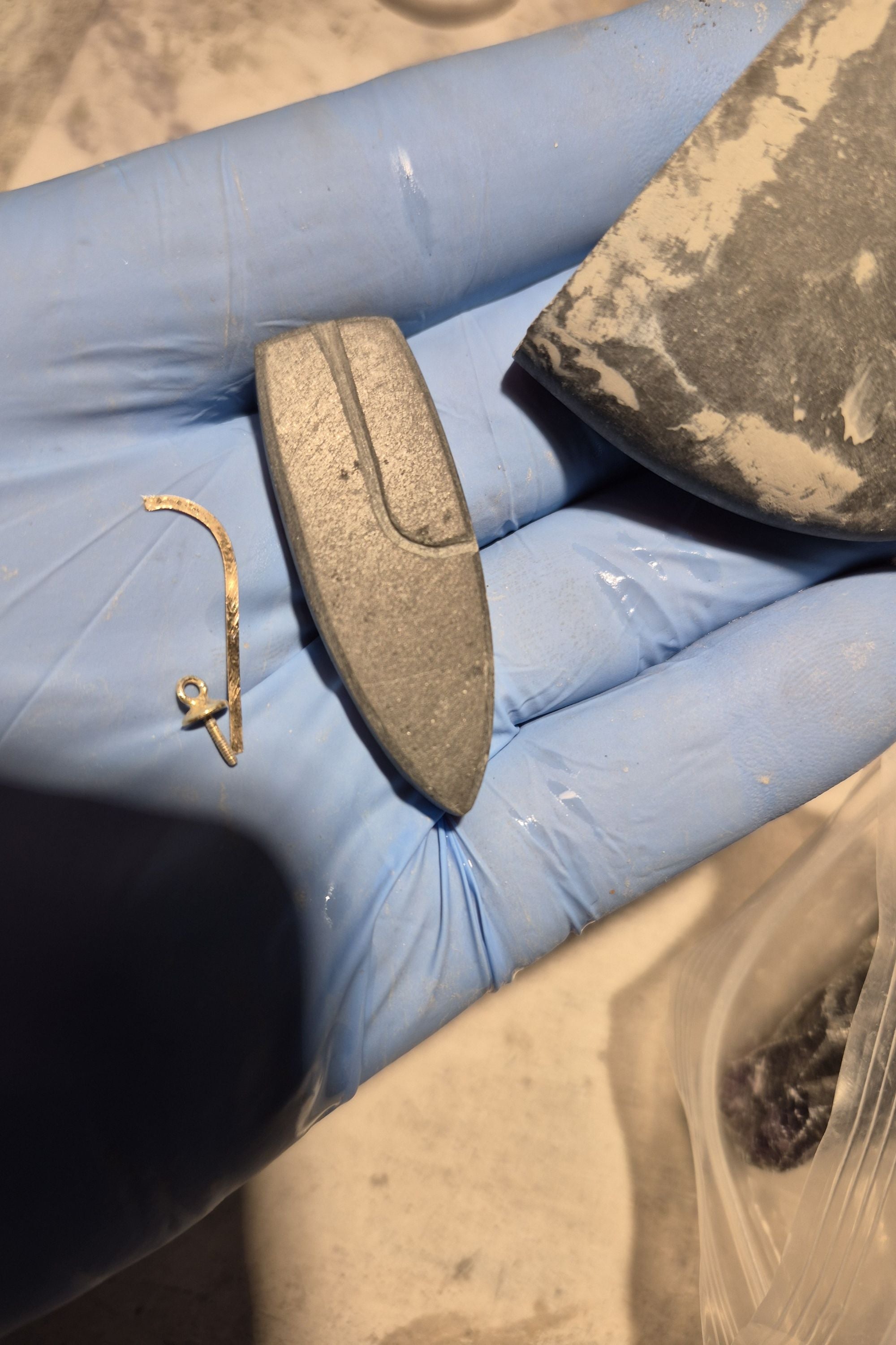 Black and gold  boho geometric artisan necklace