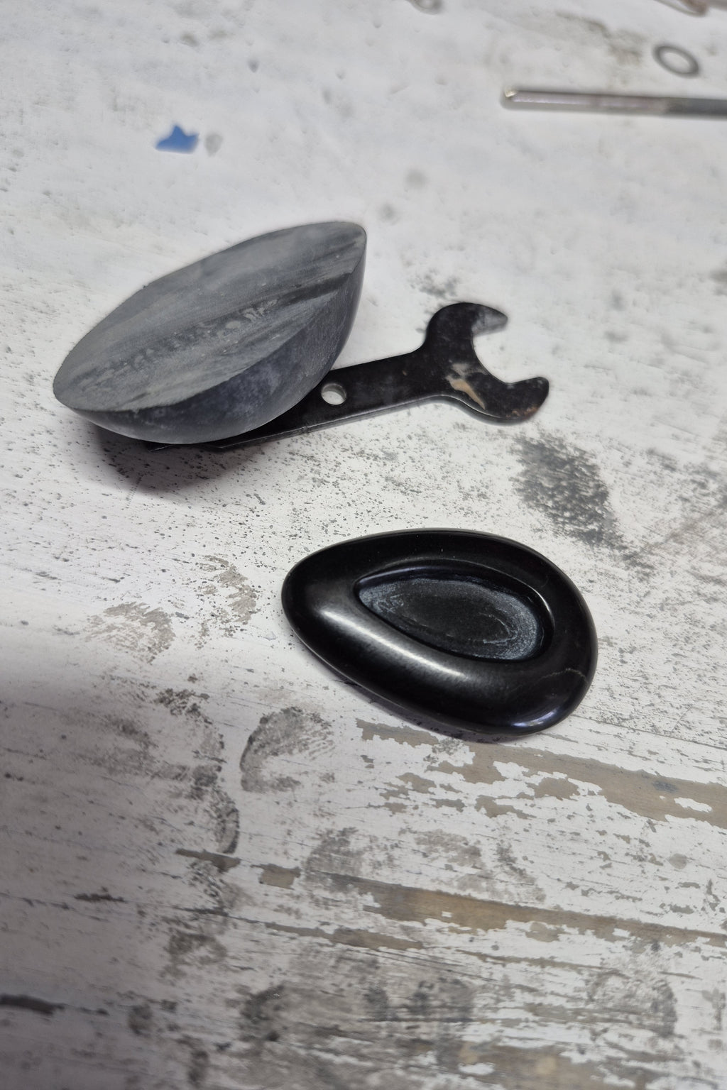 Black stone and Sterling Necklace