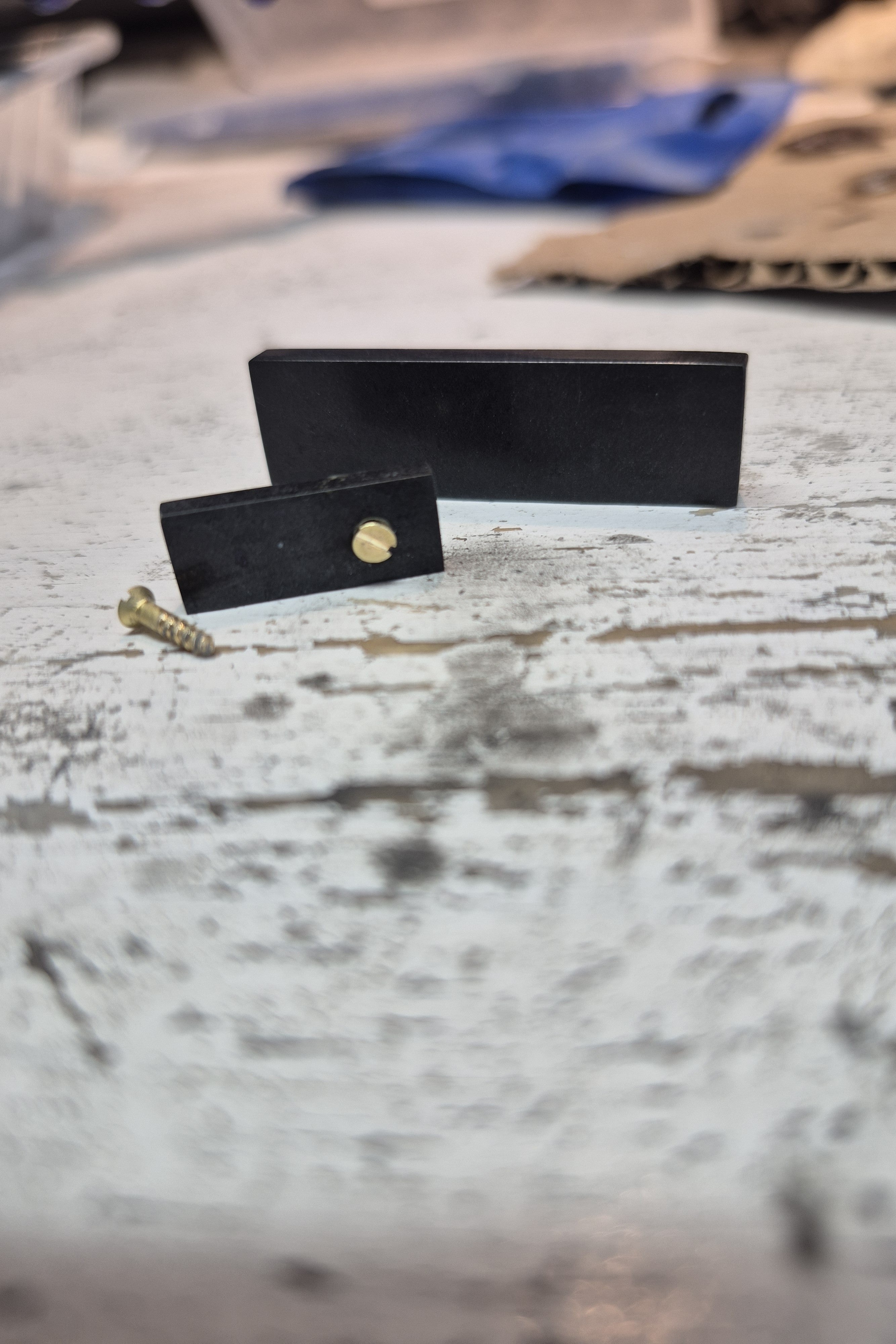 Black Stone Bar Necklace