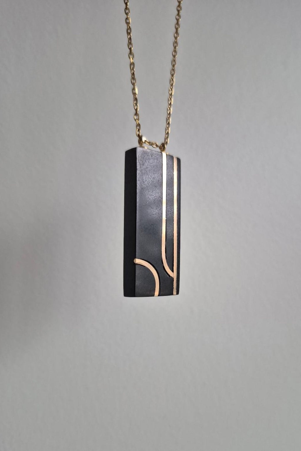 Black stone necklace