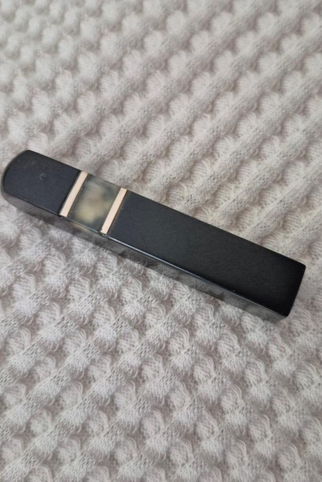 Handmade Minimalist Black Stone Necklace - Unique Bar Pendant