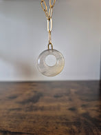 Stone necklace ring shape