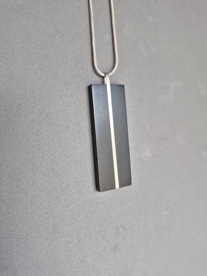 Minimalist Black Stone Pendant